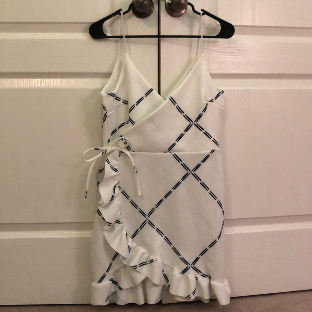 Blue and White ASOS Dress